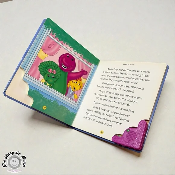 Barney Musical Treasury Sweet Dreams Sound Board Book Interactive Bedtime *RARE* - Picture 6 of 6